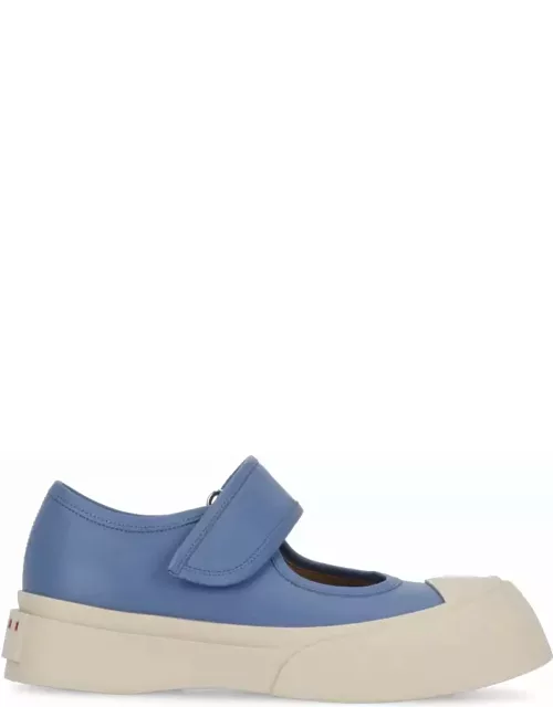 Marni Air Force Blue Leather Mary Jane Sneaker