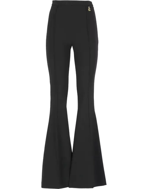 Elisabetta Franchi Flared Trousers With Charms Accessory