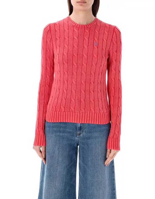 Ralph Lauren Coral Cable Cotton Sweater
