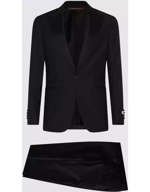 Canali Black Wool Suit