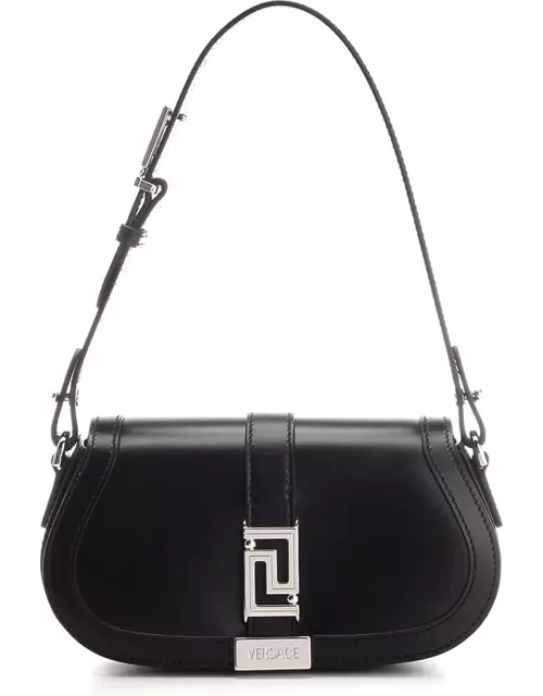 Versace Greca Goddess Mini Leather Shoulder Bag