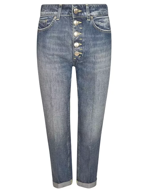 Buttoned Cropped Jeans Dondup