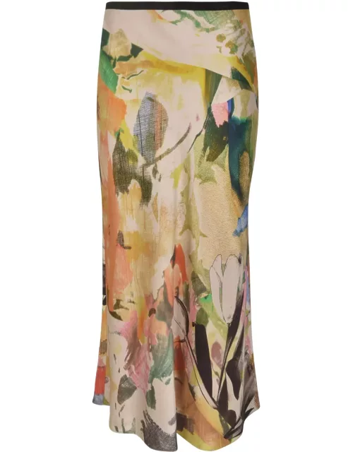 Paul Smith Floral Printed Skirt