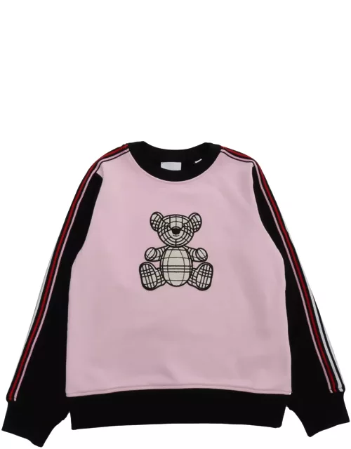 Burberry Pink And Black Sweatshirt