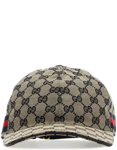 Gucci Gg Supreme Fabric Baseball Cap