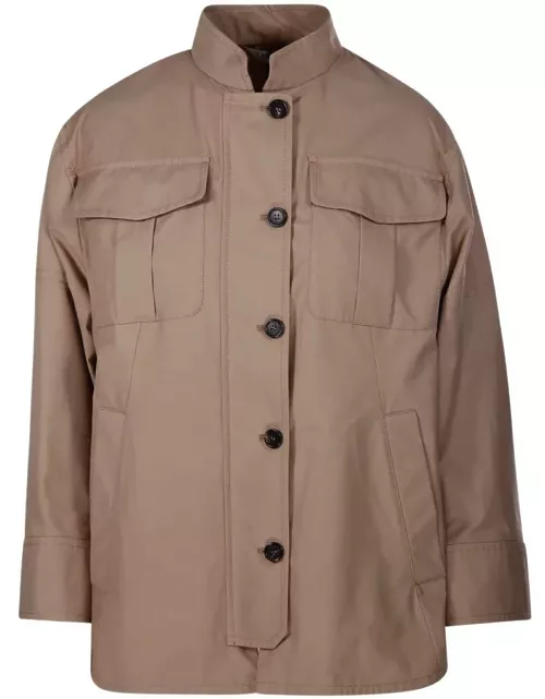 'S Max Mara Buttoned Long-sleeved Jacket