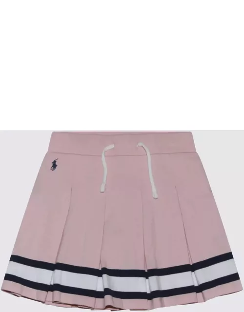 Ralph Lauren Pink Cotton Pleated Skirt