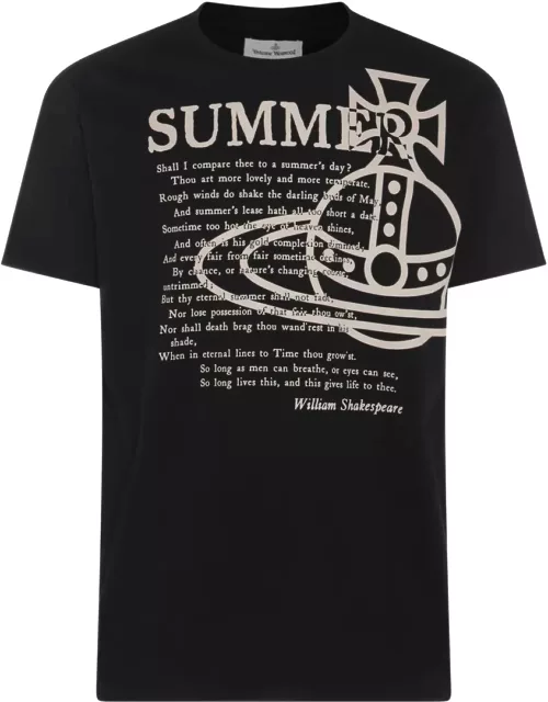 Vivienne Westwood Black And Beige Cotton T-shirt