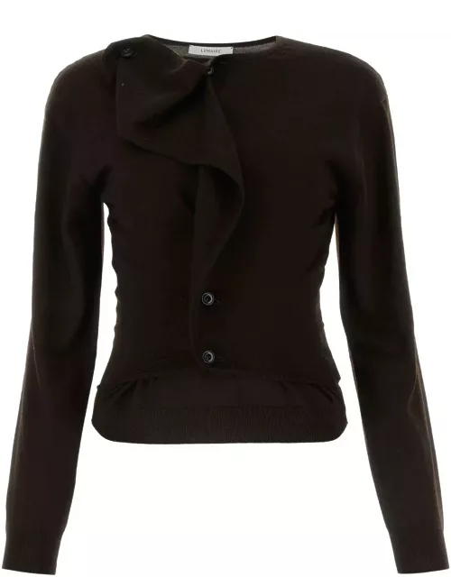 Lemaire Dark Brown Wool Blend Sweater