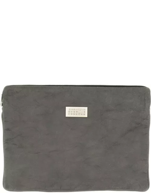 MM6 Maison Margiela Logo-plaque Zipped Laptop Bag