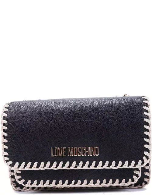 Moschino Logo-plaque Chain-linked Shoulder Bag