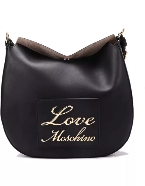 Moschino Logo-lettering Magnetic Fastened Shoulder Bag