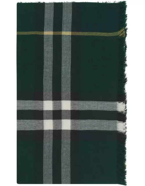 Burberry Check-printed Fringed-edge Scarf