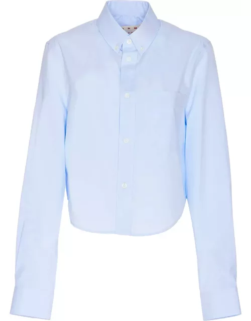 Marni Long-sleeved Crop Shirt