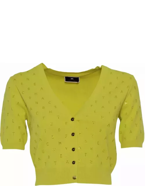 Elisabetta Franchi Yellow Tricot Sweater