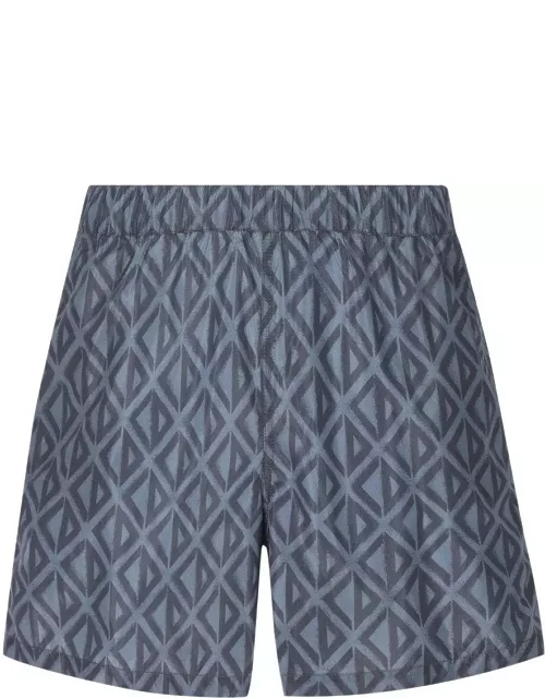 Dior All-over Printed Mid-rise Swim Short