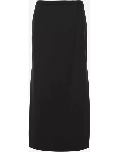 Dolce & Gabbana Long Stretch Jersey Skirt