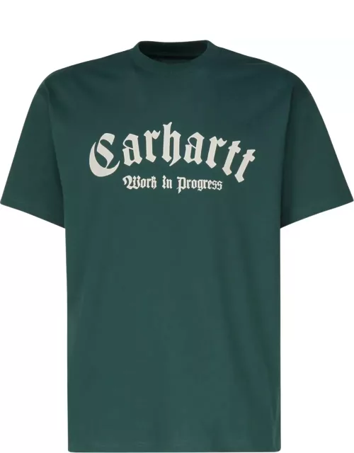 Carhartt Logo T-shirt In Cotton