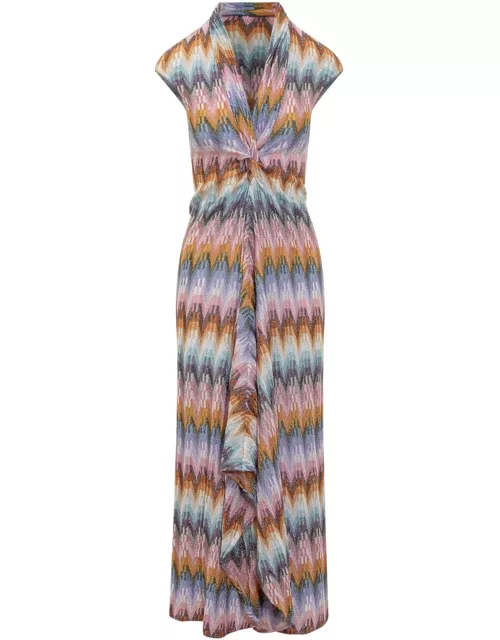Missoni Long Dress With Metalized Filament