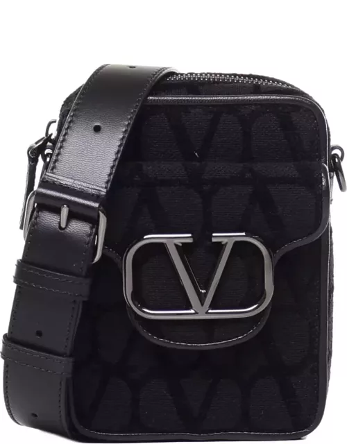 Valentino Garavani Mini Locò Shoulder Bag In Toile Iconographe