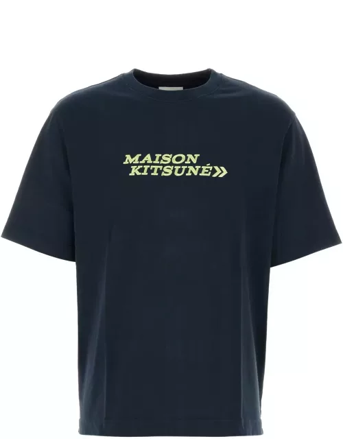 Maison Kitsuné Midnight Blue Cotton T-shirt