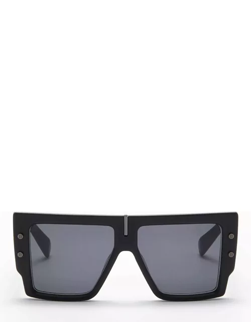 Balmain B-grand - Matte Black / Black Rhodium Sunglasse