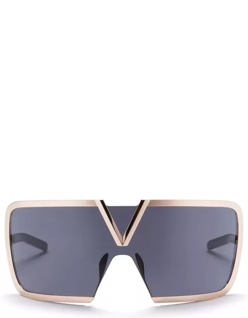 Valentino Eyewear Romask - Rose Gold / Black Sunglasse