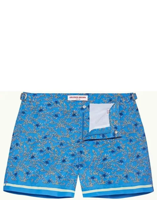 Setter - Wonder Full Print Shorter-Length Swim Shorts Woven In France in Springfield Blue