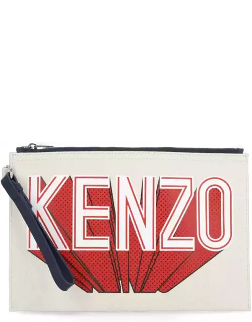 Kenzo Clutch Bag With Logo