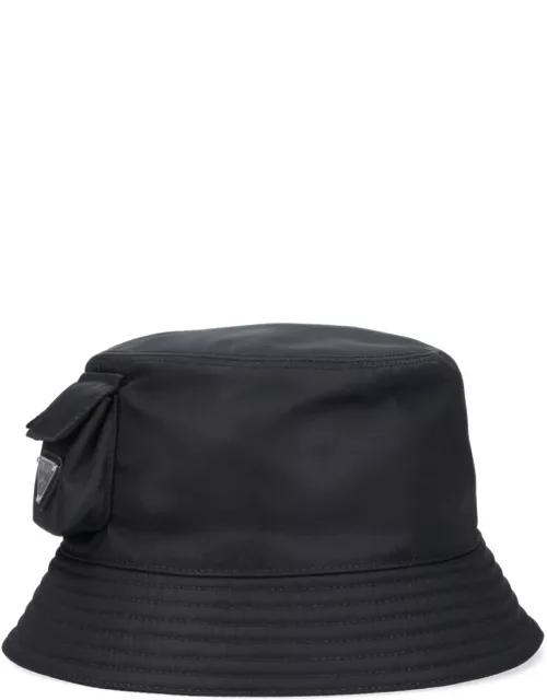 Prada Bucket Hat With Mini Pocket