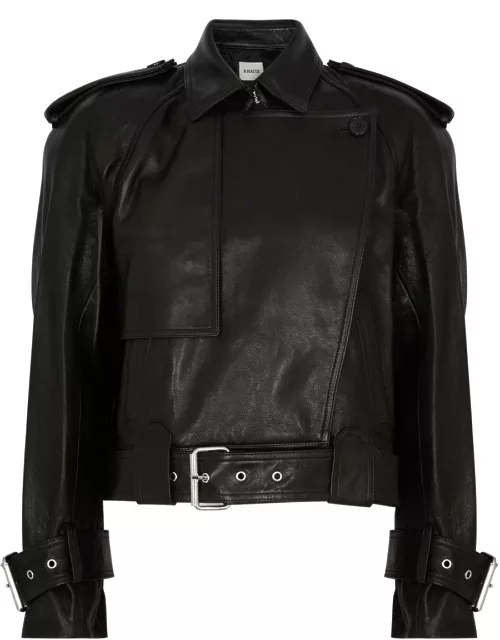 Khaite Hammond Leather Biker Jacket - Black - M (UK12 / M)