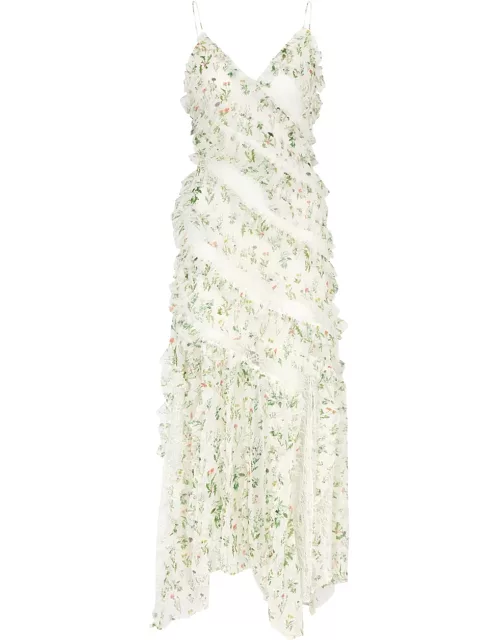 Alice + Olivia Sondra Floral-print Chiffon Maxi Dress - Multicoloured - 8 (UK12 / M)