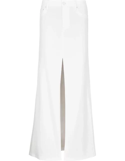 Alice + Olivia Rye Stretch-denim Maxi Skirt - Off White - 26 (W26 / UK8 / S)