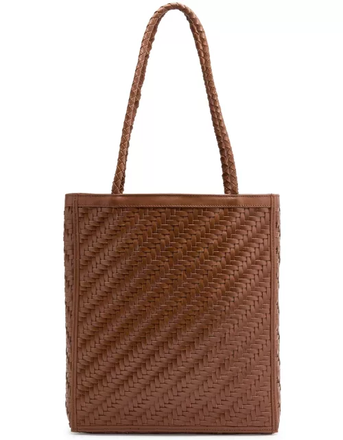 Bembien Le Tote Woven Leather Tote - Brown