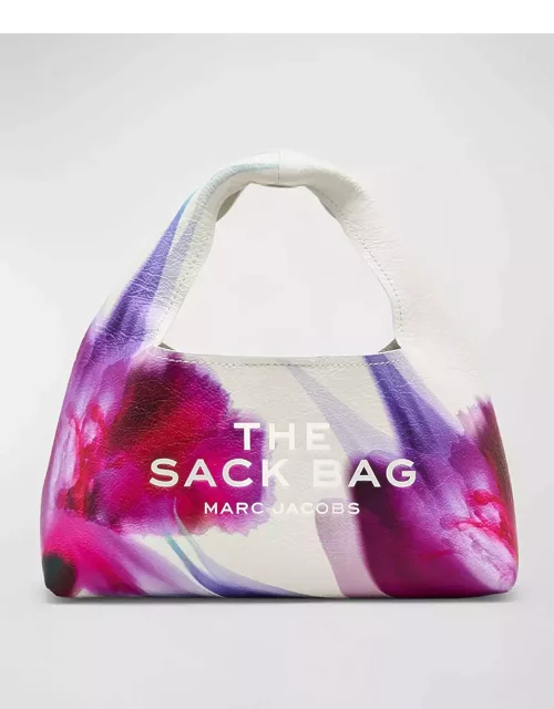 The Future Floral Leather Mini Sack Bag