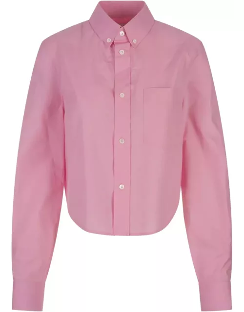 Marni Cropped Shirt In Pink Cotton