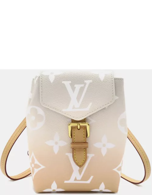 Louis Vuitton Mist Gray Giant Monogram Coated Canvas By The Pool Backpack