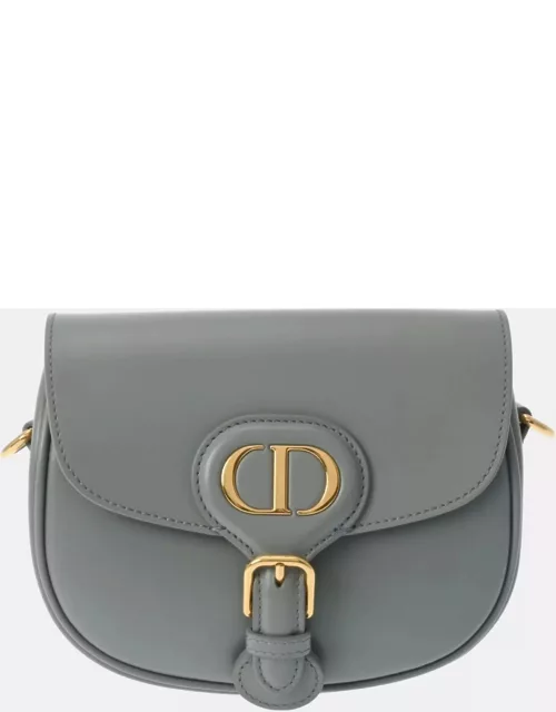 Christian Dior Grey Leather Small Bobby Shoulder Bag