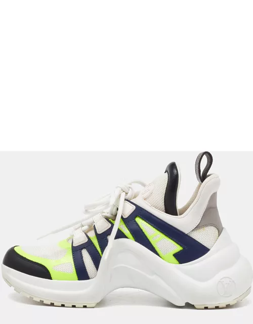 Louis Vuitton Multicolor Mesh and Leather Archlight Low Top Sneaker