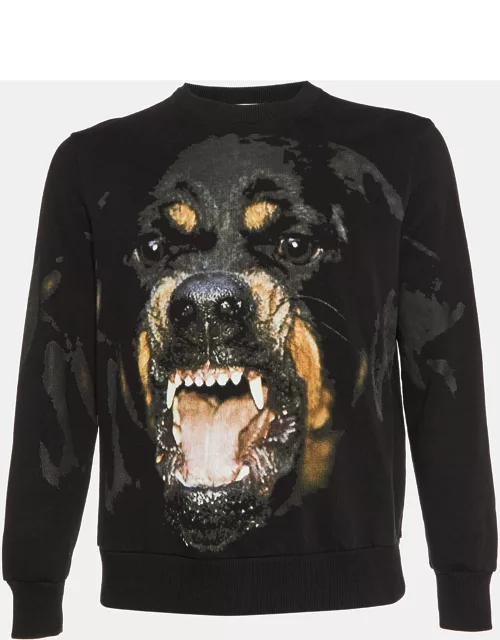Givenchy Black Rottweiler Cotton Knit Sweatshirt