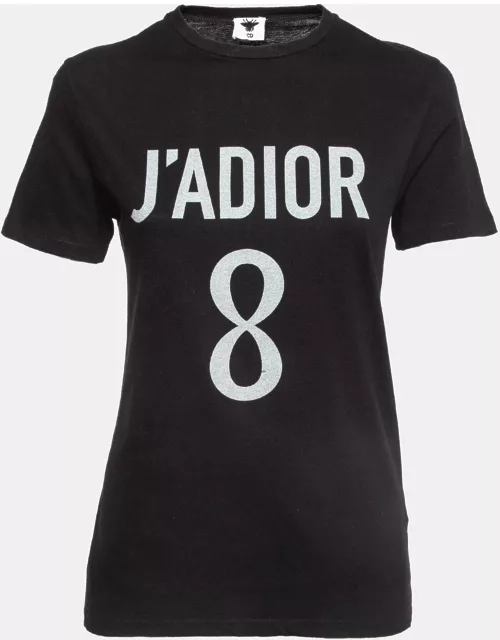 Dior Black J'Adior 8 Jersey T-Shirt