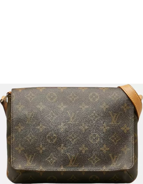 Louis Vuitton Brown Canvas Monogram Musette Tango Short Strap Bag