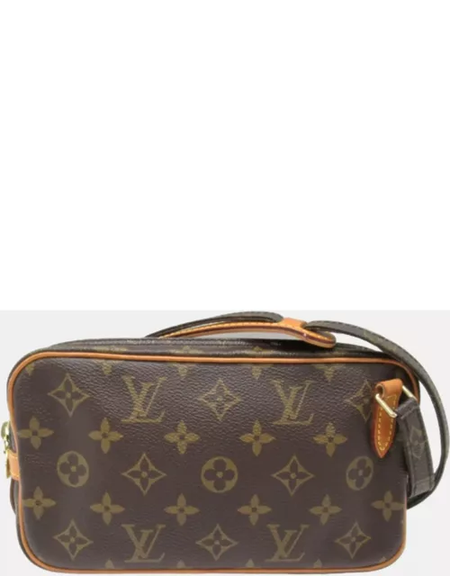 Louis Vuitton Brown Canvas Monogram Pochette Marly Bandouliere bag
