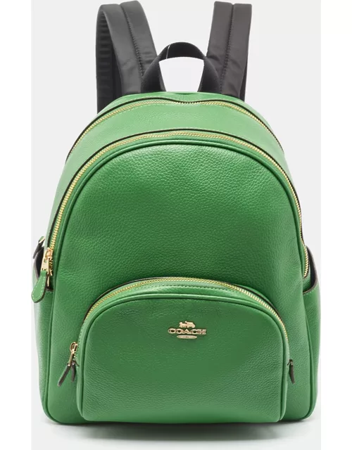 Coach Green Leather Court Backpack