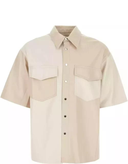 Nanushka Two-tone Synthetic Leather Shirt