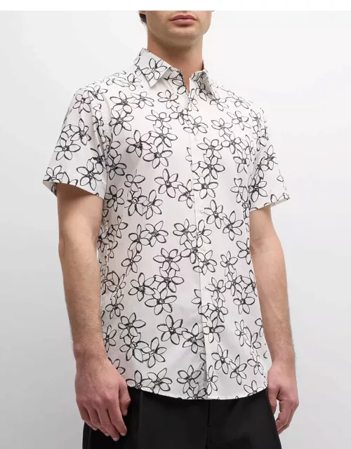 Men's Wingrove Floral-Print Short-Sleeve Shirt