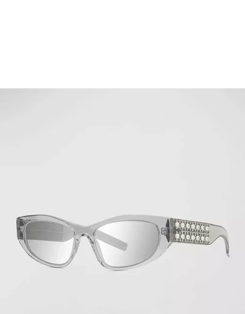 Plumeties Crystal & Acetate Cat-Eye Sunglasse
