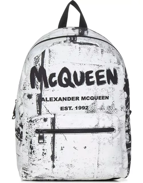 Alexander Mcqueen Metropolitan Mcqueen Graffiti Backpack