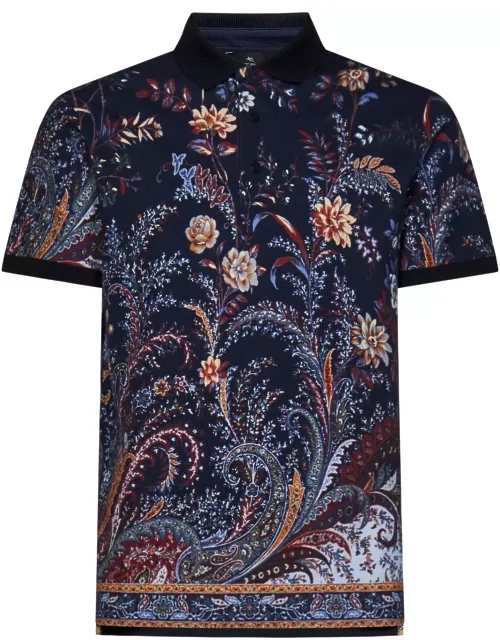 Etro Polo Shirt With Floral Paisley Print