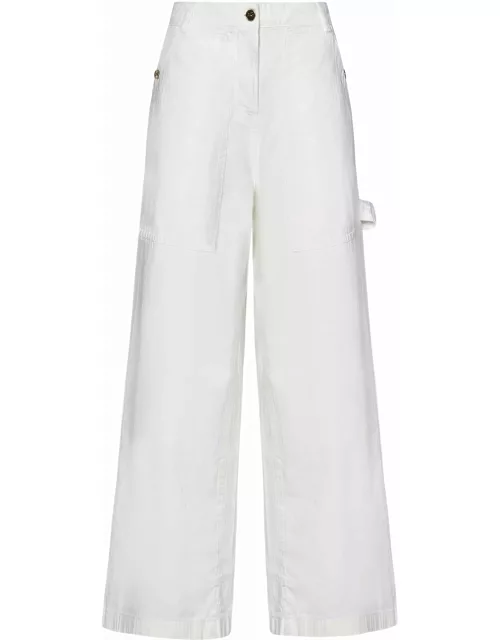 Etro White Cotton Denim Jean